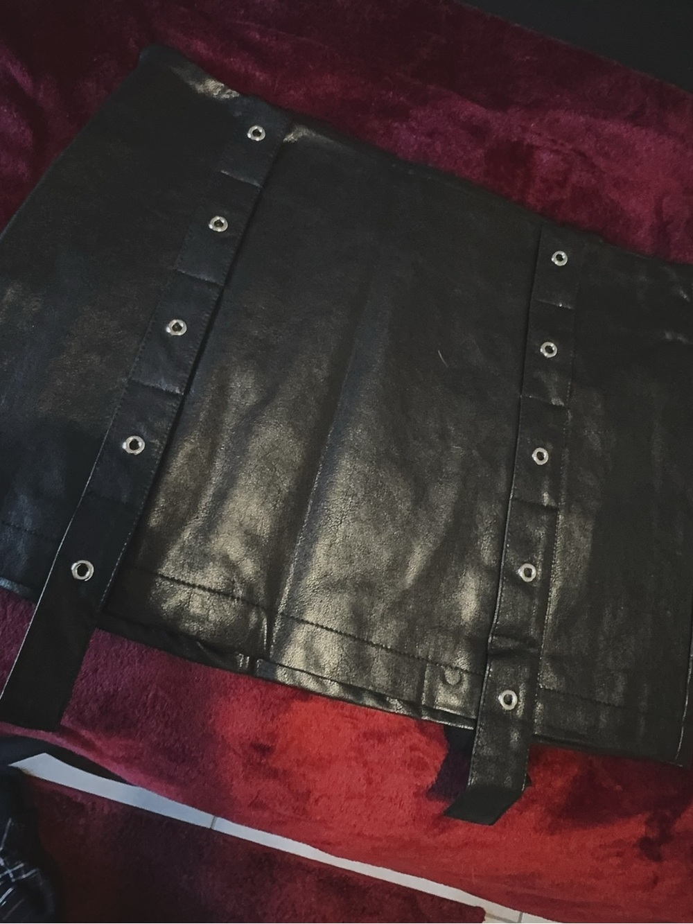 Sculture Tokyo Punk studded hip slim leather skirt - Picture 6 of 7